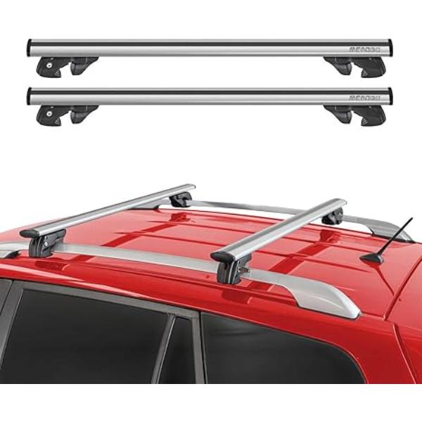 Picture of OMAC USA G008291 Roof Rack Cross Bars Luggage Carrier for 2025 VW Tiguan&#44; Gray - 2 Piece