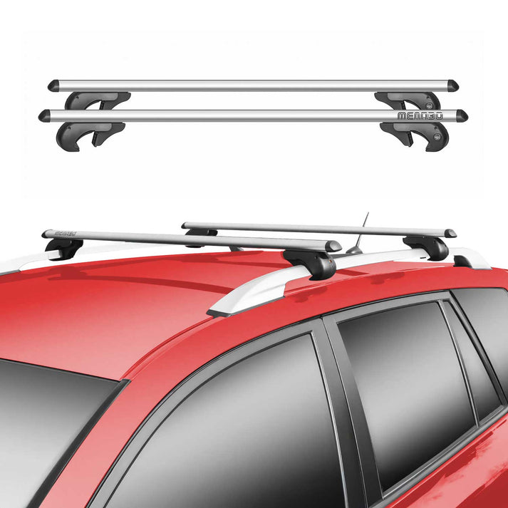 Picture of OMAC USA G008292 Aluminum Roof Rack Cross Bars Luggage Carrier for 2025 VW Tiguan&#44; Gray - 2 Piece