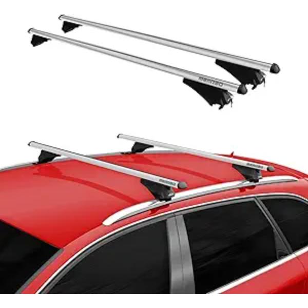 Picture of OMAC USA G008195 Roof Rack Cross Bars Luggage Carrier for 2025 Mazda CX-70&#44; Tiger Gray - Extra Large - 2 Piece