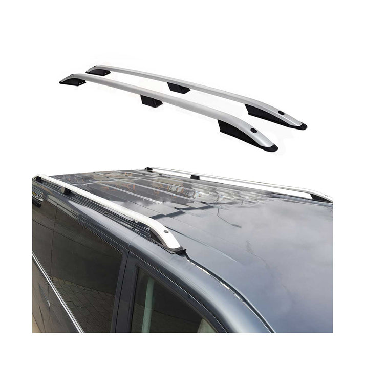 G007867 Aluminum Roof Rack Side Rails for 2003-2010 Porsche Cayenne, Gray - 2 Piece