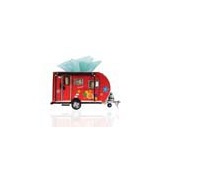 AJ084 Red Trailer Tissue Holder - Multicolor