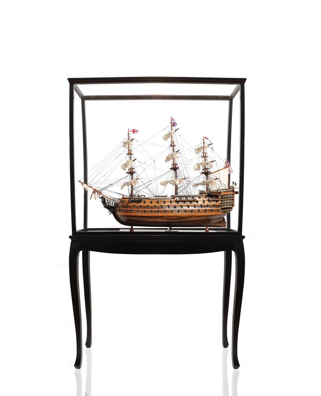 Picture of Old Modern Handicrafts T034B HMS Victory Large with Floor Display Case - Natural Wood
