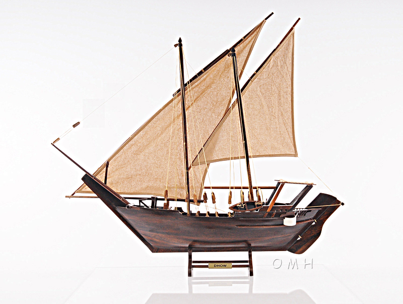Picture of Old Modern Handicrafts B080 3D Model - Dhow Medium L77 Boat - 30.5 x 5 x 26.5 in.