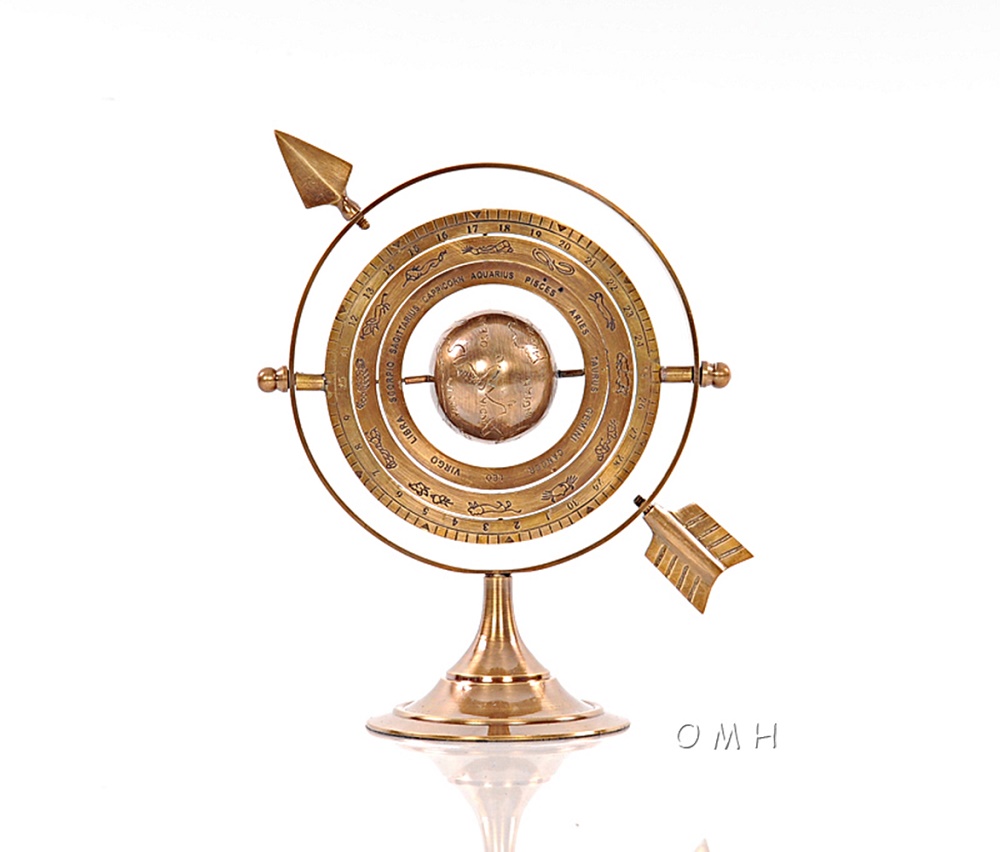 Picture of Old Modern Handicrafts AK043 8 in. Antique Brass Armillary Globe