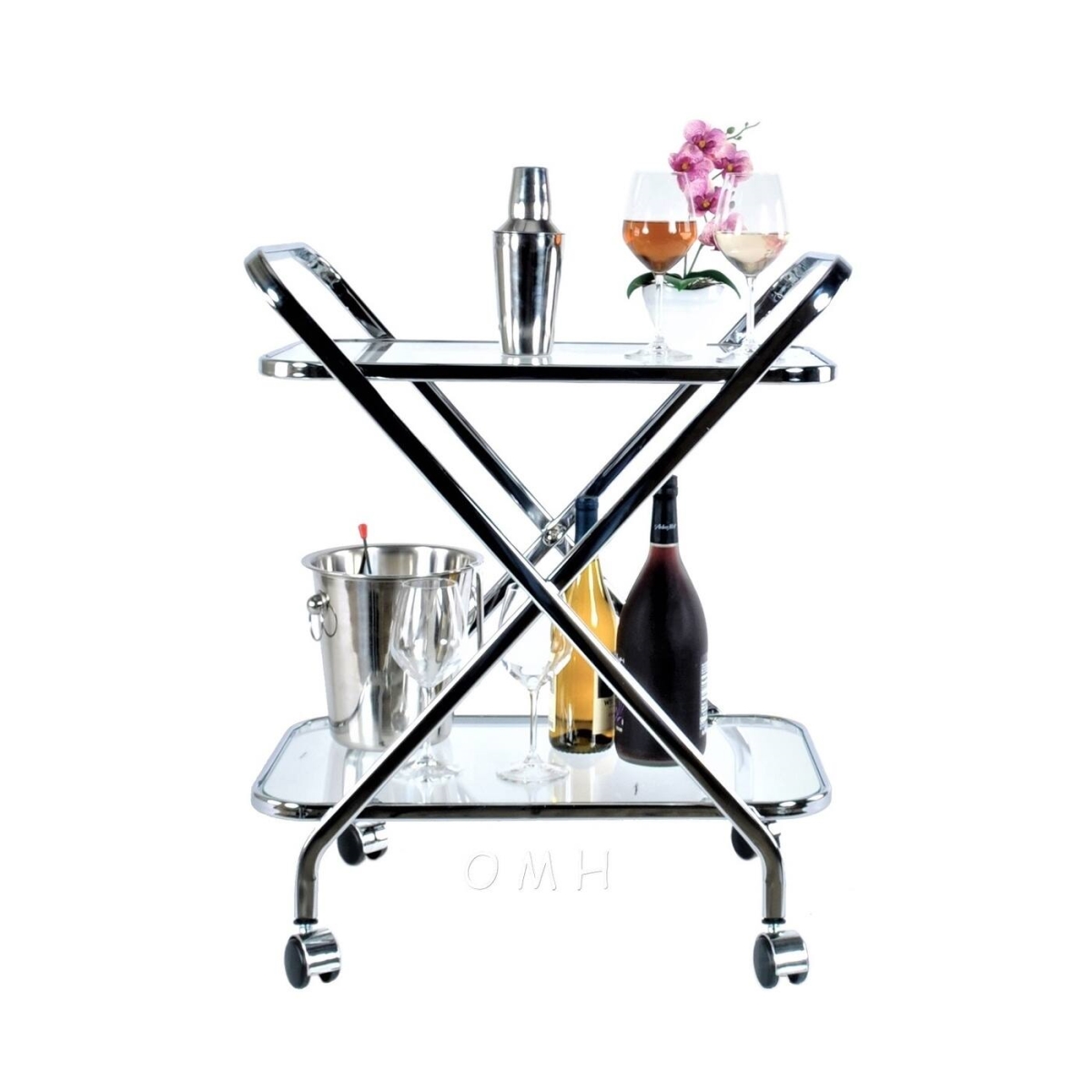 Picture of Old Modern Handicrafts AH002 Anne Home - X-Shape Bar Cart