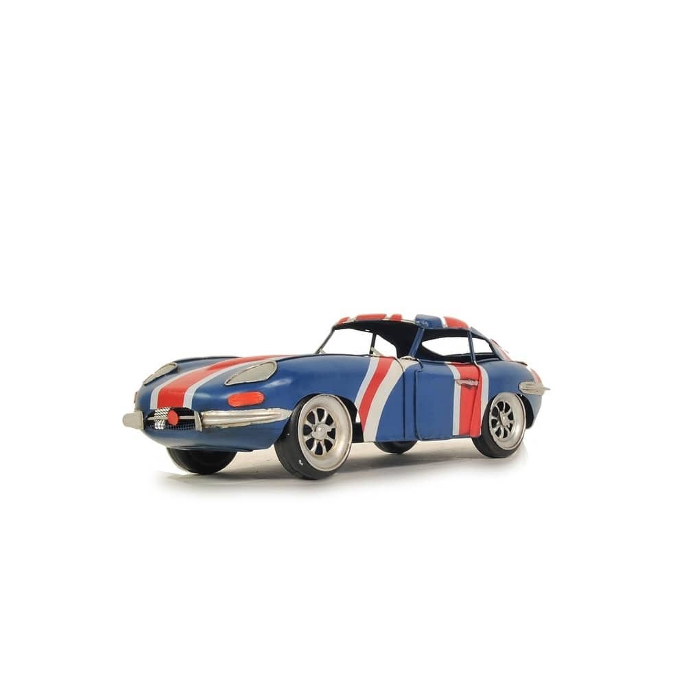1961 E-Type Jaguar Model Car Metal Handmade