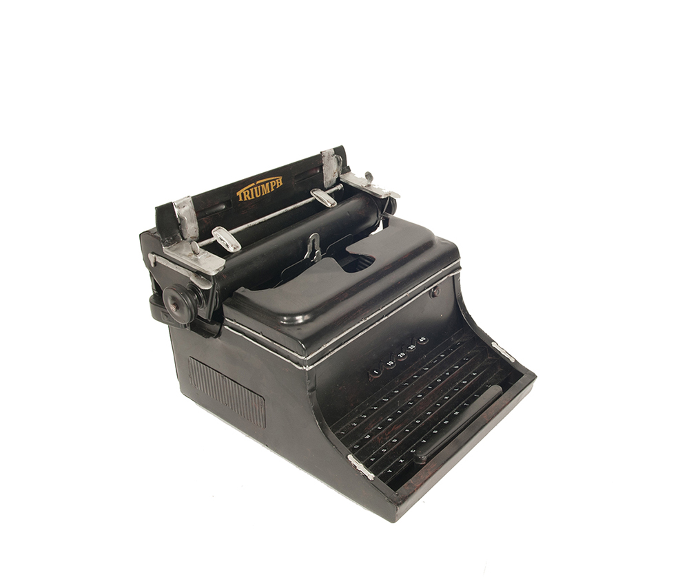 Picture of Old Modern Handicrafts AJ115 1945 Triumph German Typewriter Handmade Metal