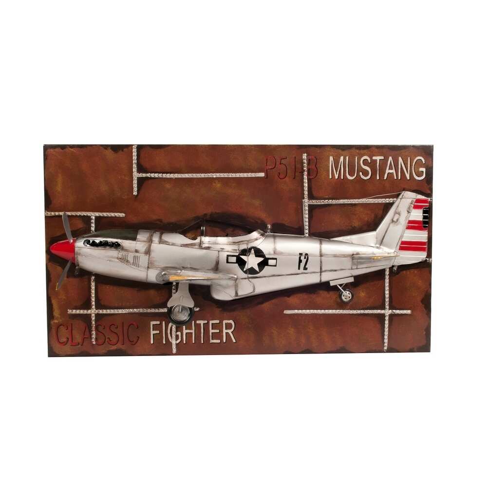 AJ117 1943 Mustang P-51 Fighter 3D Model Painting Frame