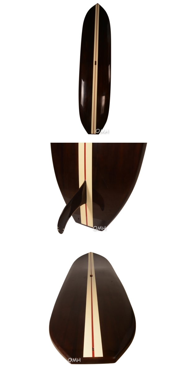 11 ft. Paddle Board with 1 Fin, Dark Painted Cedarwood