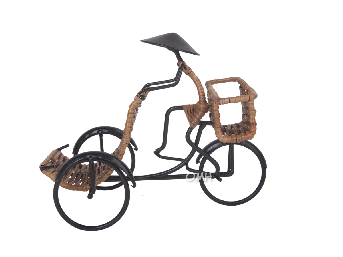 MS013 Asian Style Rickshaw Driver Card Holder