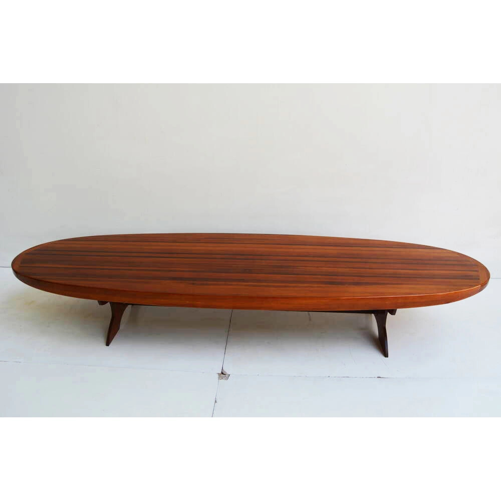K215 18 in. Wooden Single Paddle Board Coffee Table