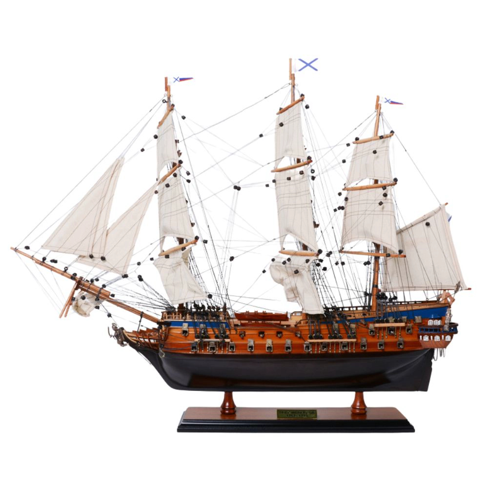 T324 Three Hierarchs Tri Sviatitelia Painted Admiral Line Ship - Medium