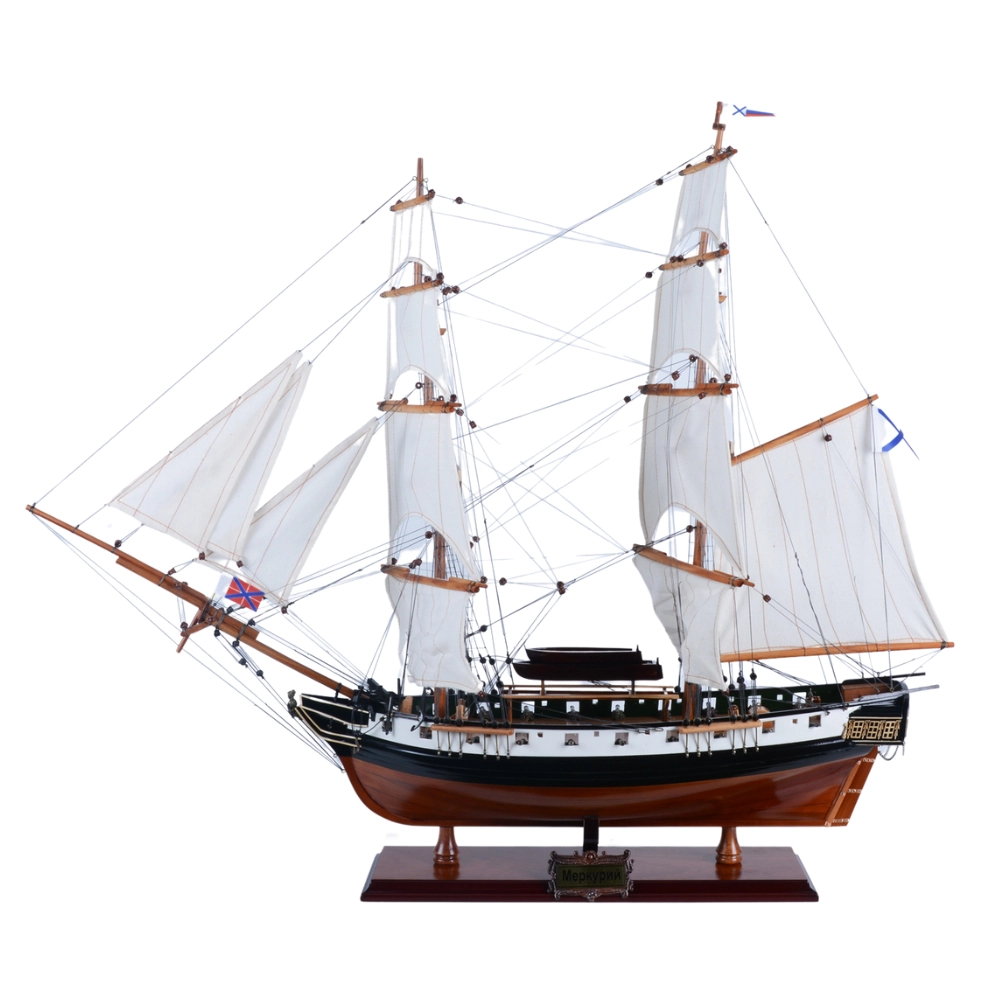 T371 Mercury Painted Admiral Line Ship Model - Medium