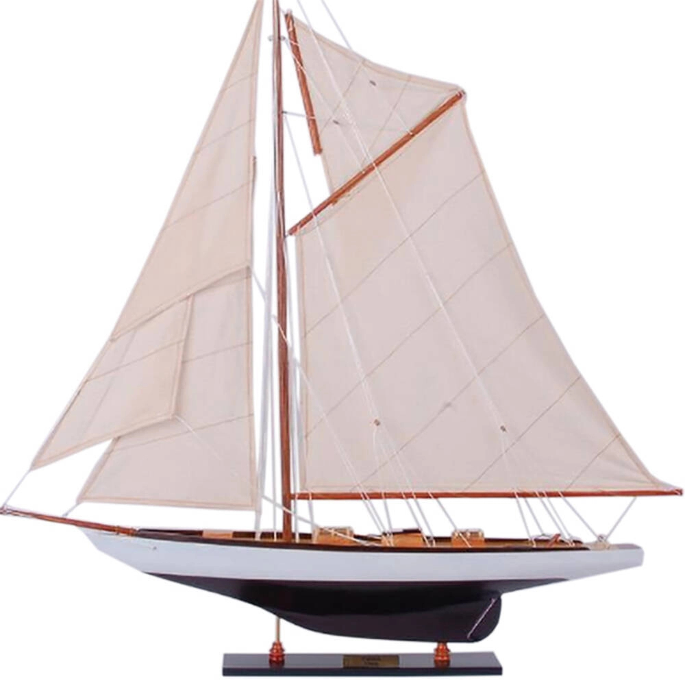 Y079 Tuiga Painted Sailboat Schooner Yacht Model - Medium