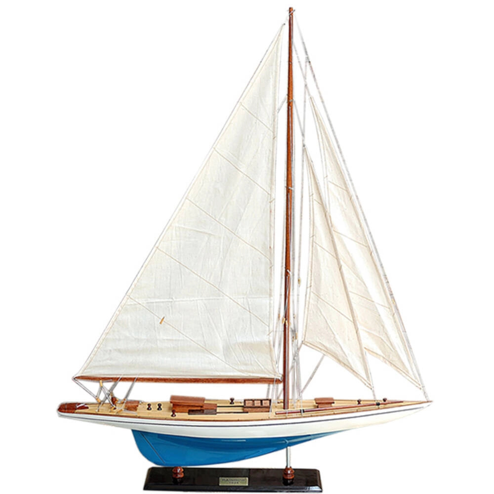 Y102 Rainbow Painted Large Sailboat with Schooner Yacht Model