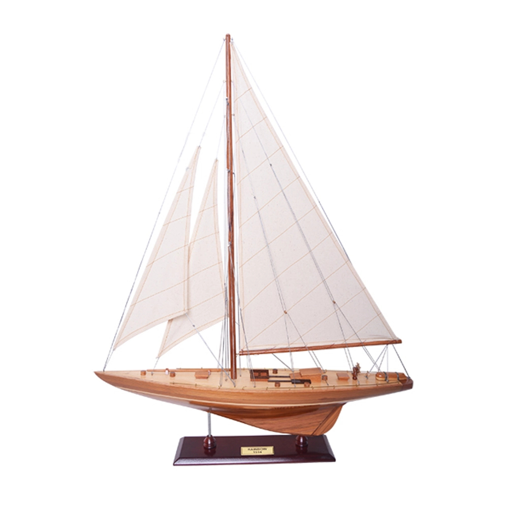 Y134 31 in. Rainbow Sailboat Schooner Yacht Model - Medium
