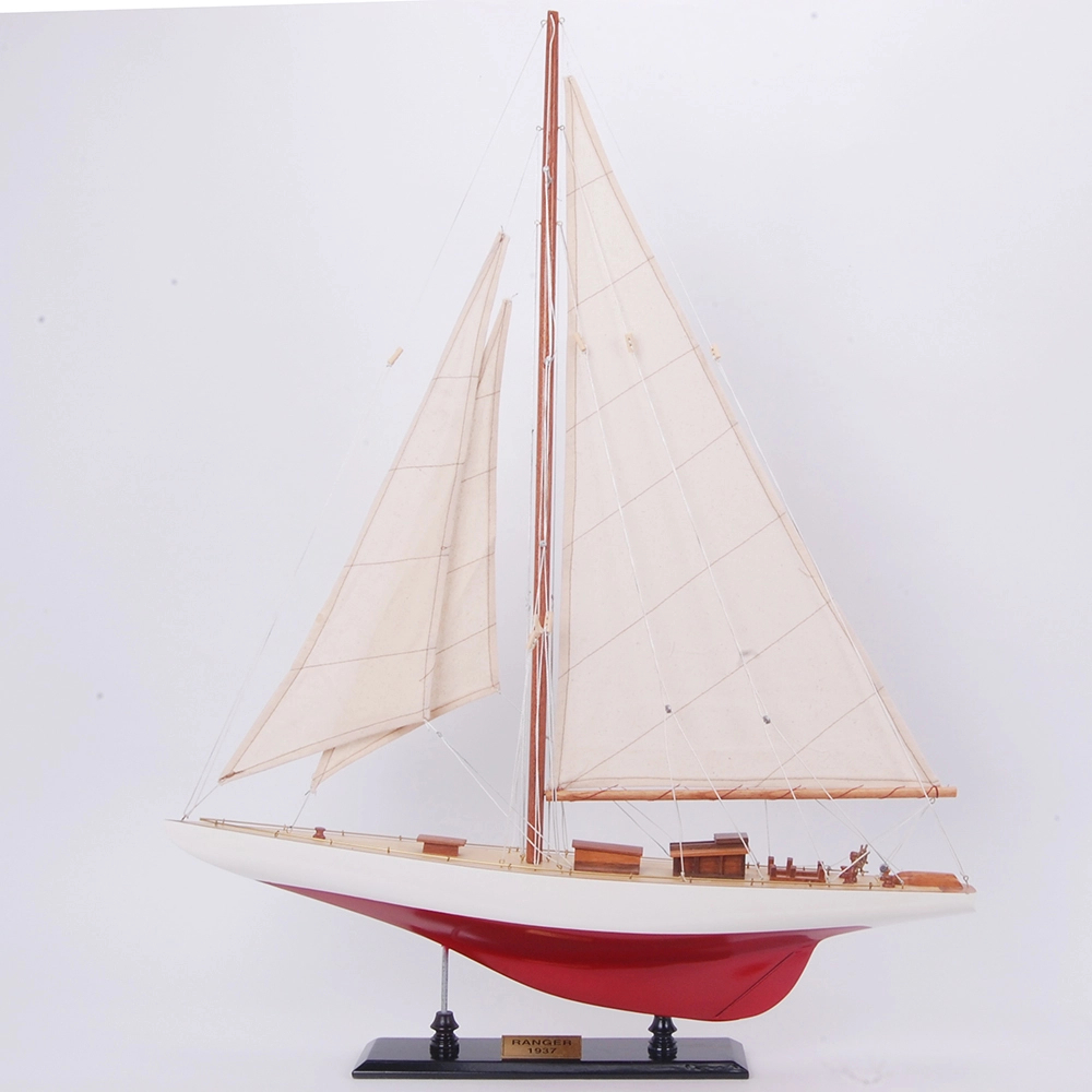 Y135 24 in. Ranger Painted Sailboat Schooner Yacht Model - Medium