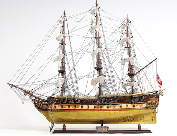 T139 USS Constitution Brass Bottom Admiral Line Ship Model