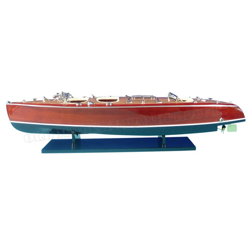 B072 Typhoon Painted Speedboat Model