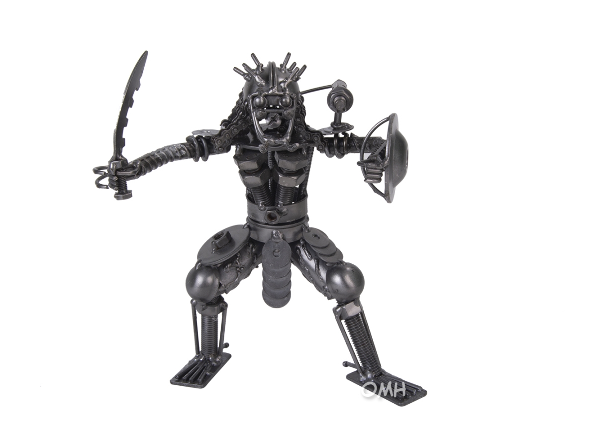 Picture of Old Modern Handicrafts MS002 Metal Predator with Shield & Sword