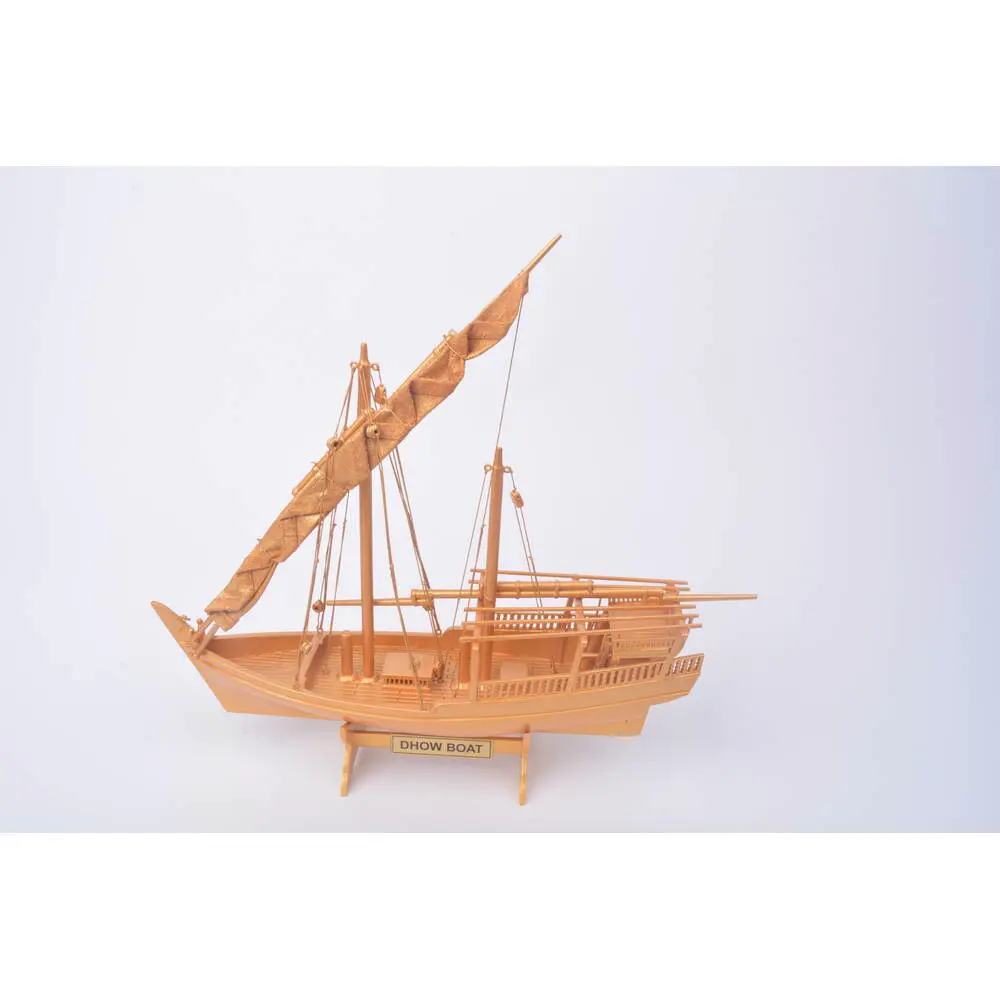 B404 12 in. Golden Dhow L Ship Model