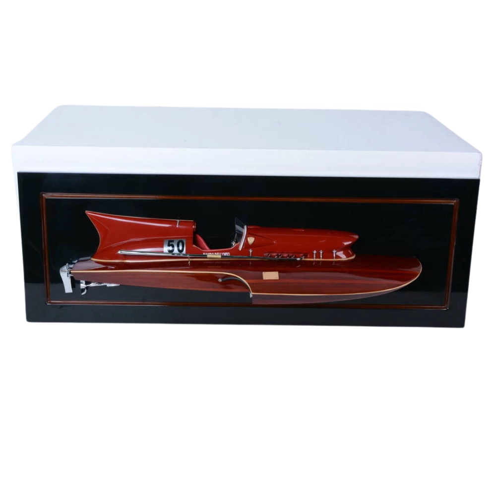 H066 39 in. Ferrari Hydroplane Half-Hull Racing Boat Model