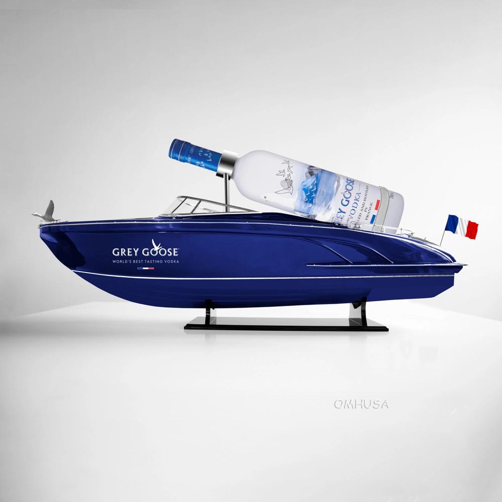 B331 36 in. Grey Goose Custom Made Boat Model