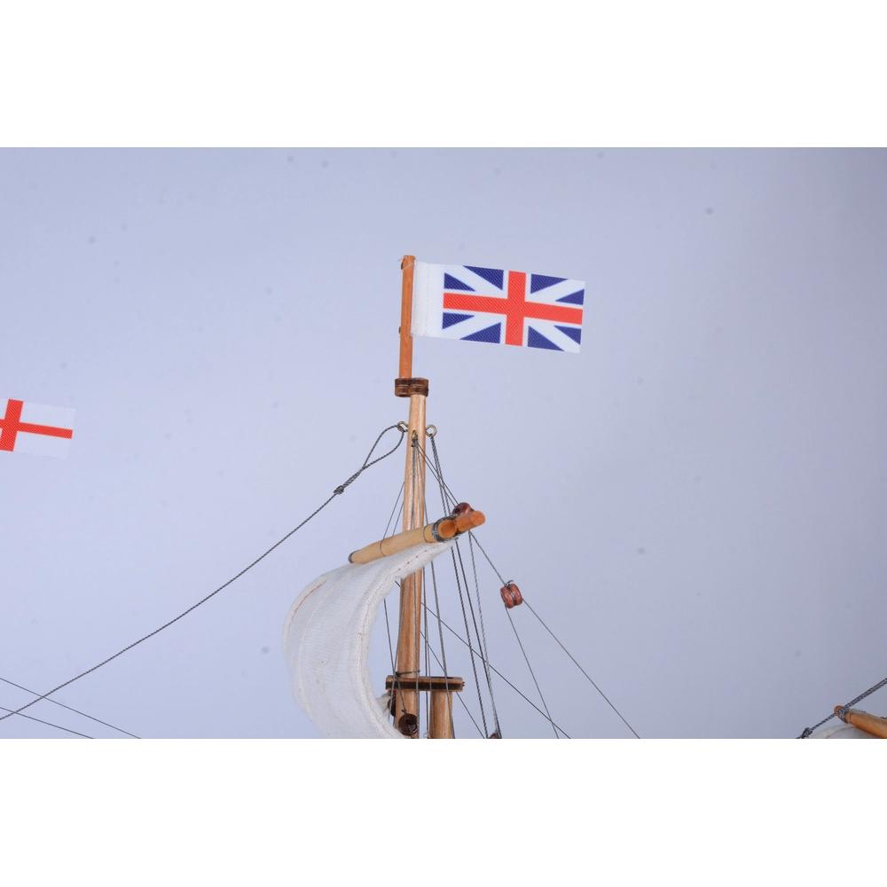 PTF001 British Flag with Wooden Pole - 5 Piece