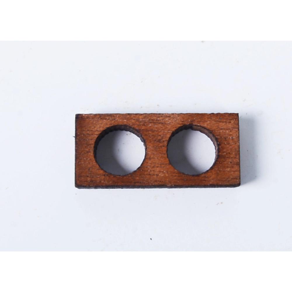 PTD003 Double Deadeye Plate, Medium - 5 Piece