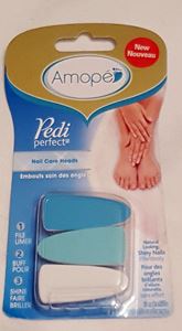 Picture of  CB19789 Amope Pedi Perfect Electronic Pedicure Foot File Nail Care System Heads & Refills - 3 Count