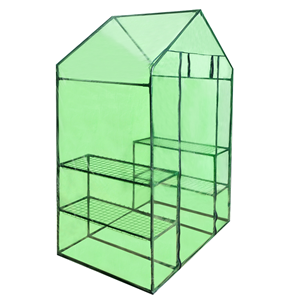 Picture of  CB18727 Outdoor Garden Walk-in Greenhouse with 4 Shelves