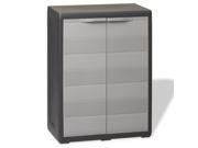 Picture of  CB20414 Garden Storage Cabinet with 1 Shelf&#44; Black & Gray