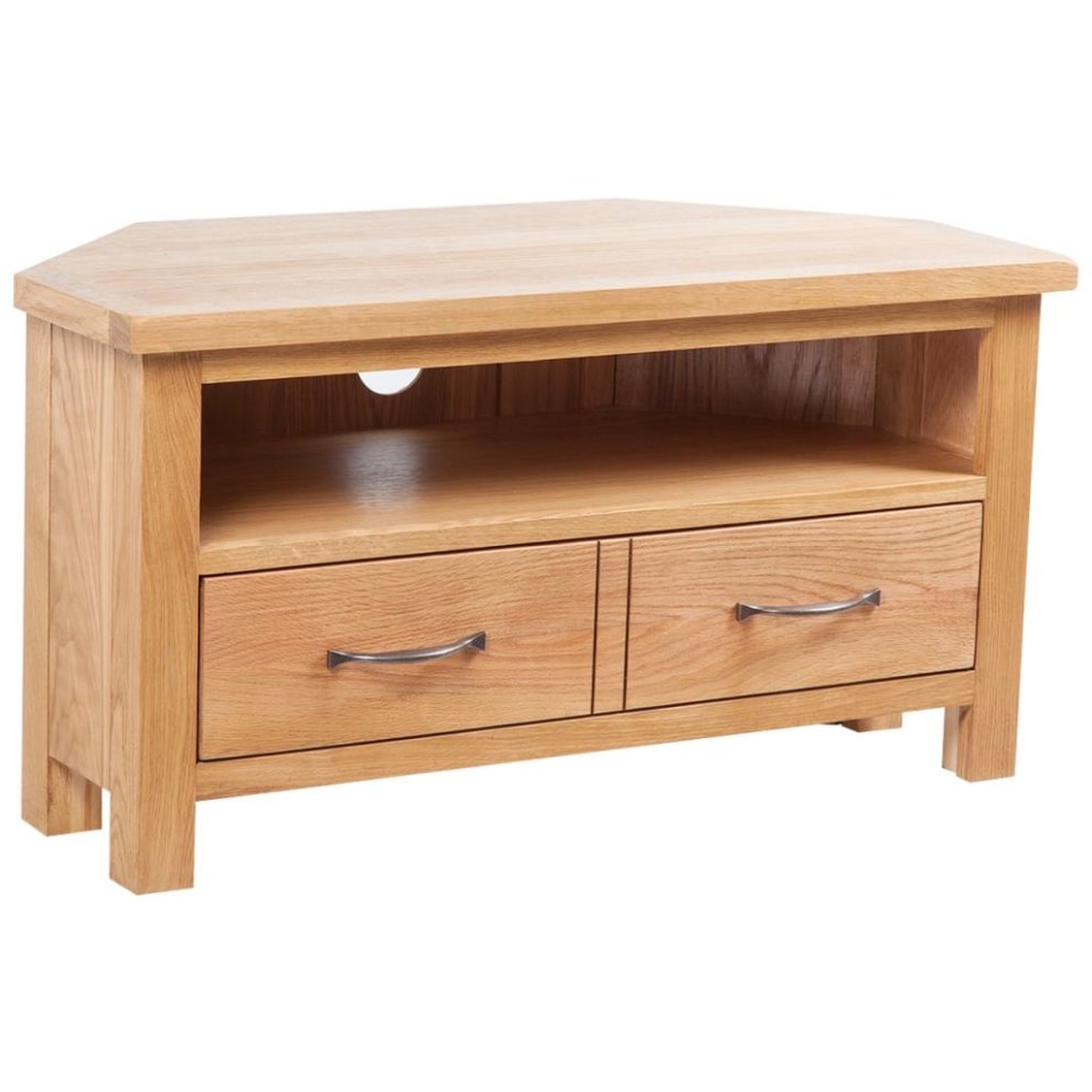 Picture of  CB20590 TV Cabinet with Drawer Oak - 34.6 x 16.5 x 18.1 in.