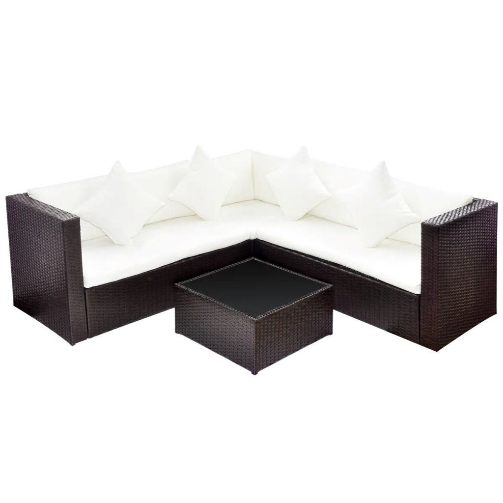 Picture of  CB20783 Poly Rattan Outdoor Lounge Set&#44; Brown