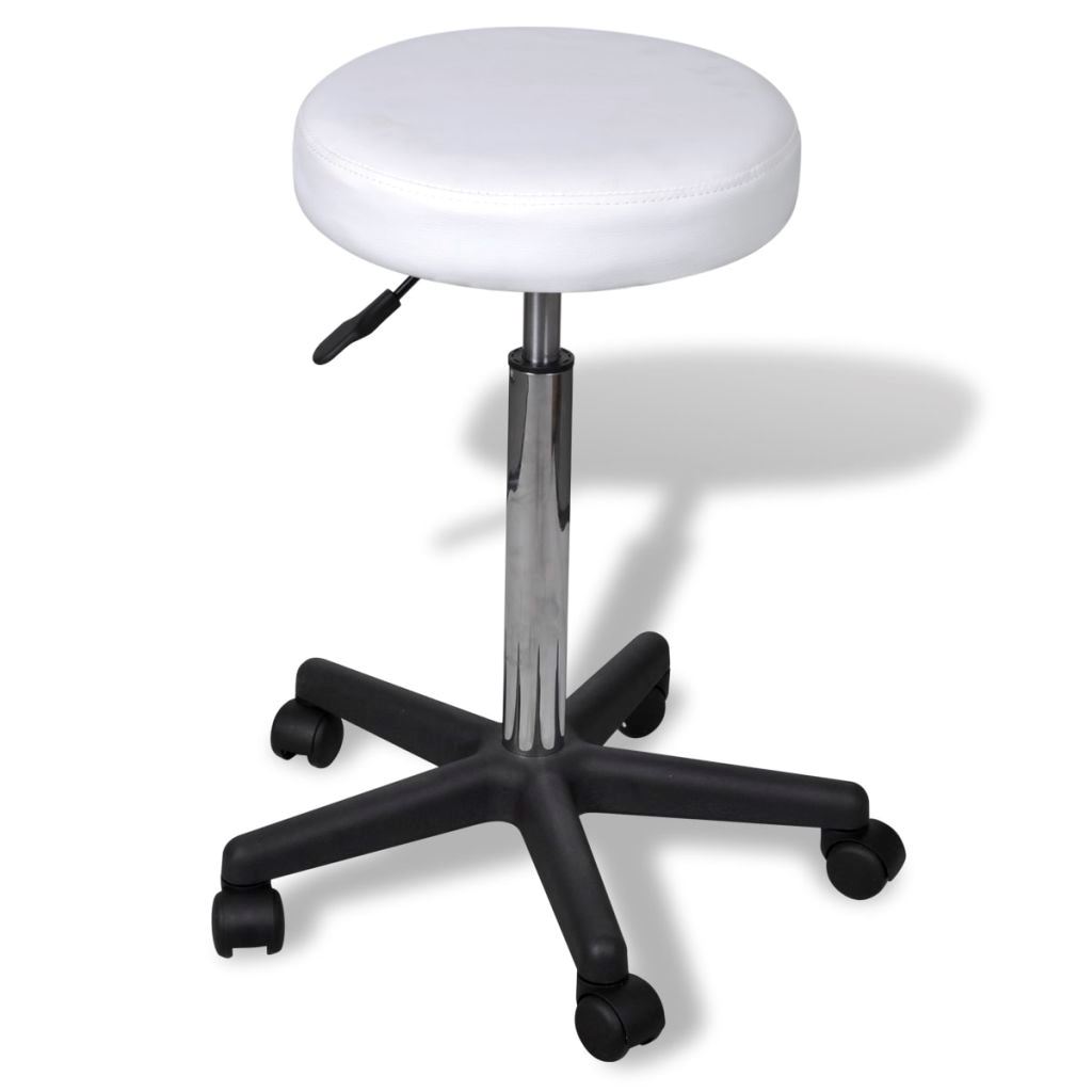 Picture of Online Gym Shop CB20661 Salon Spa Office Round Stool - White