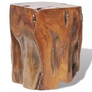 Picture of  CB20455 11.8 x 11.8 x 15.7 in. Stool Solid Teak Side Table&#44; Brown