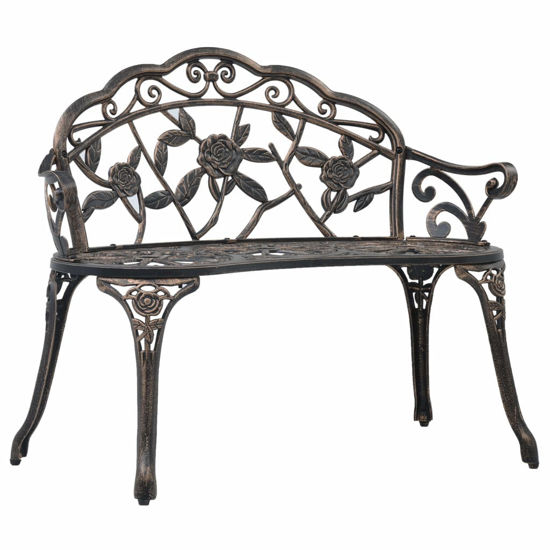 39.4 x 21.3 x 31.5 in. Outdoor Bench - Bronze