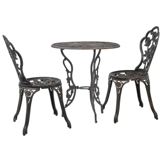 Outdoor Bistro Set - Bronze
