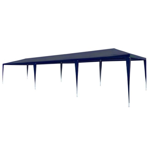 10 x 30 in. Outdoor Gazebo Tent, PE Blue
