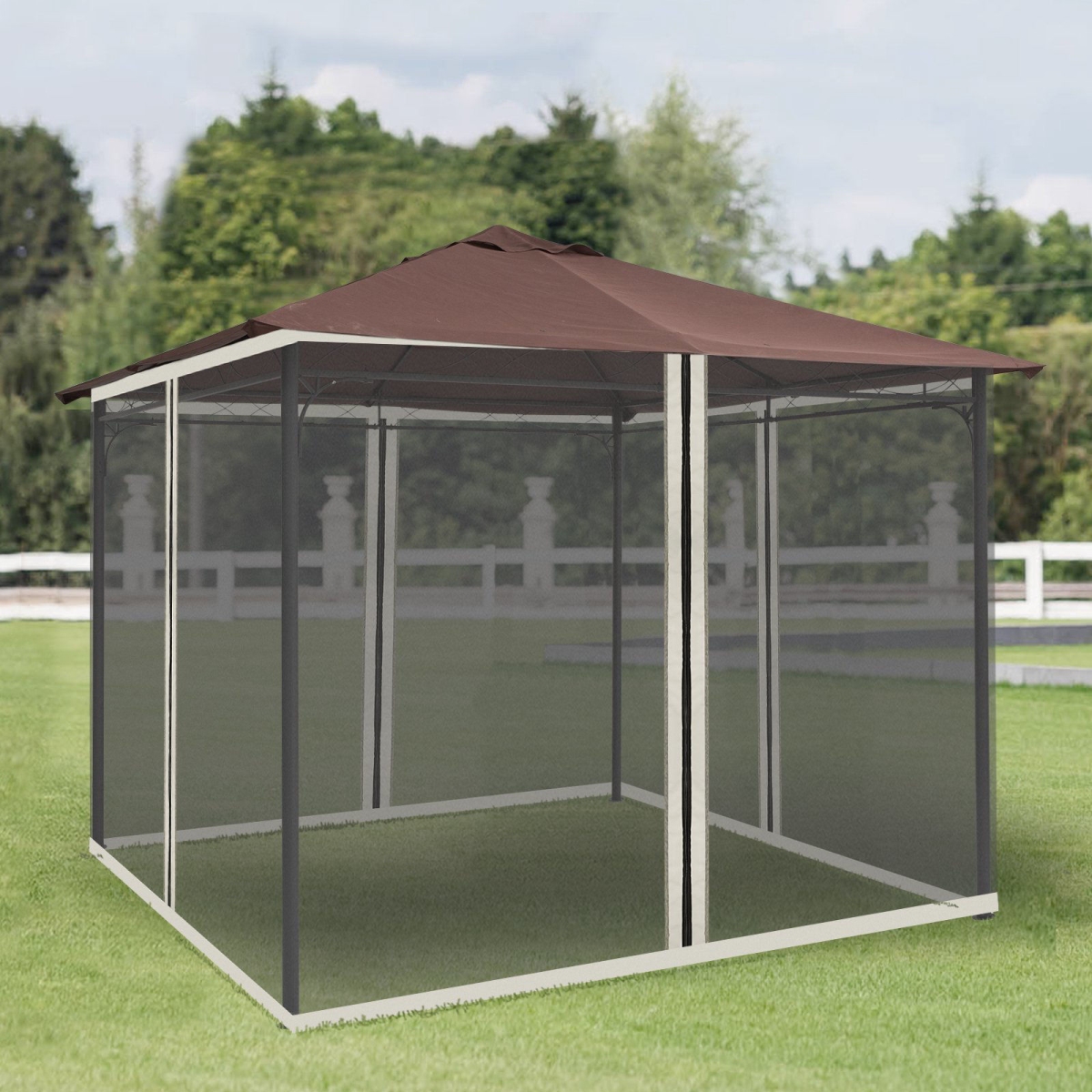 10 x 10 ft. Outdoor Replacement Mesh Mosquito Netting for Tent