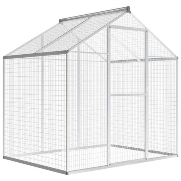 Picture of OnlineGymShop CB22063 70.1 x 48 x 76.4 in. Outdoor Aluminium Pet Aviary