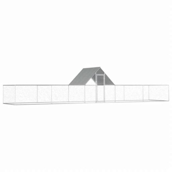 Picture of Onlinegymshop CB22077 32 ft. Outdoor Chicken Coop&#44; Silver