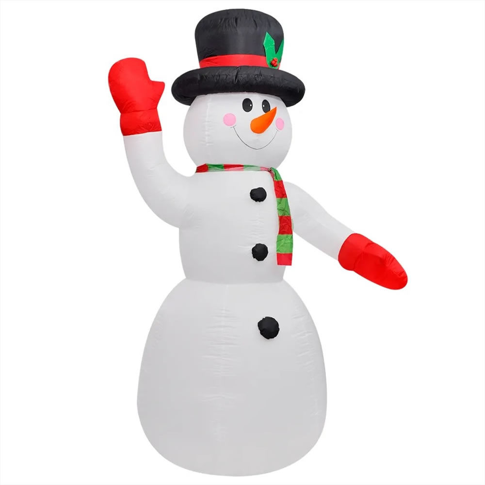 Inflatable Christmas Snowman - Multicolor - 8 ft - Festive Decoration