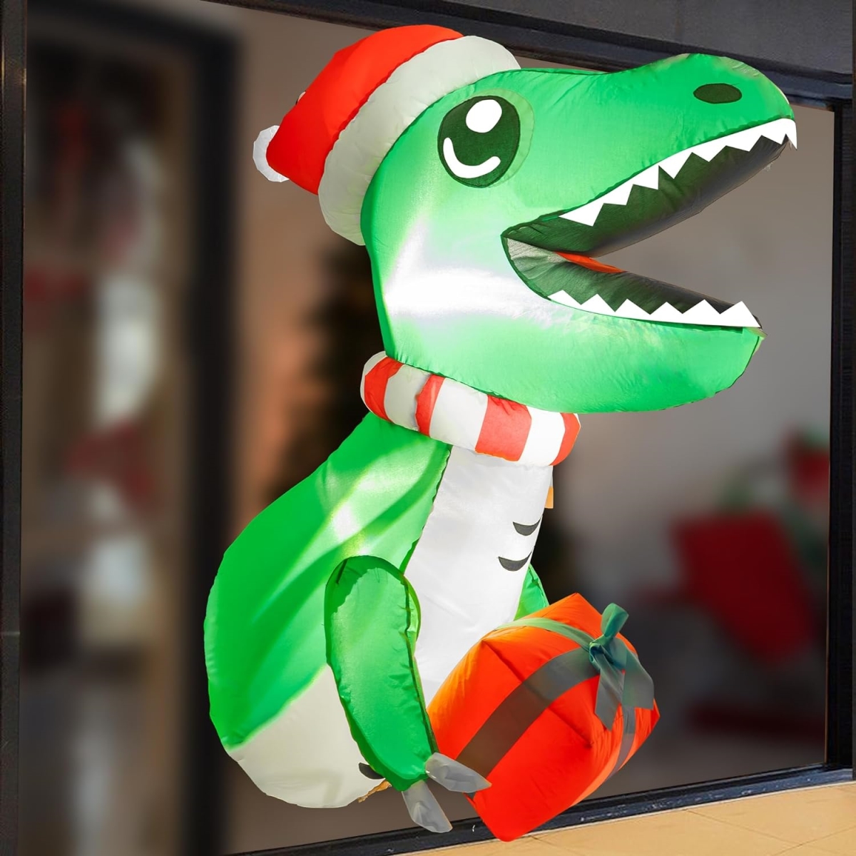 CB24231 Christmas Decor Inflatable Dinosaur