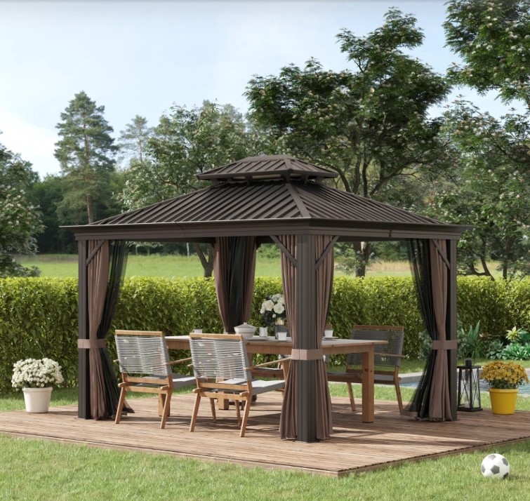 CB24247 Outdoor Hardtop Aluminum Frame Gazebo