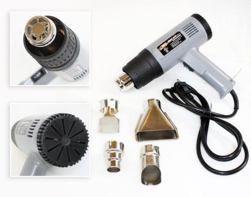 Picture of  CB17219 1500 Watt Dual Temperature Heat Gun with Accessories Shrink Wrapping&#44; 572F- 920F