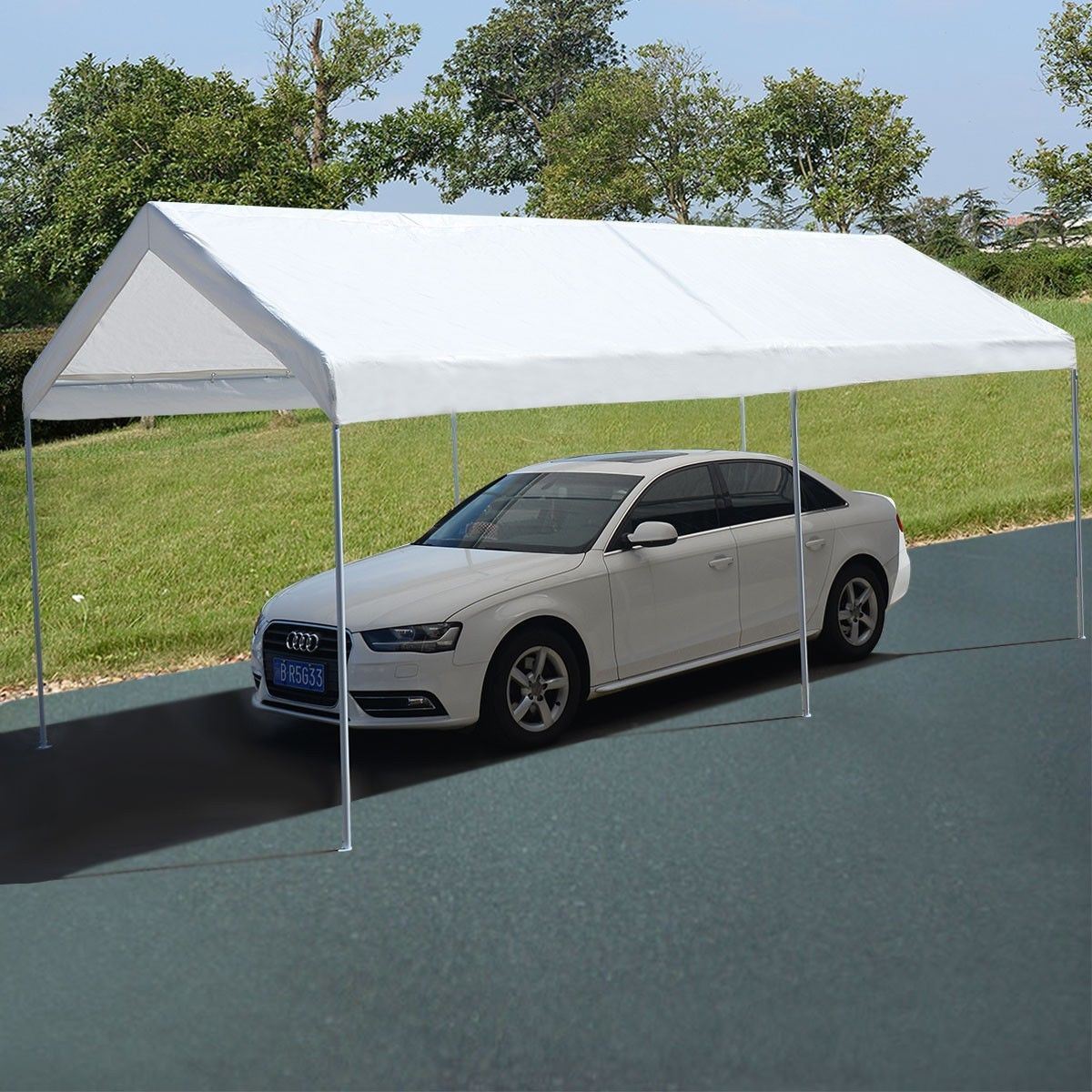 Picture of  CB17066 10 x 20 in. Carport Canopy Steel Frame Portable Garage Cover Tent