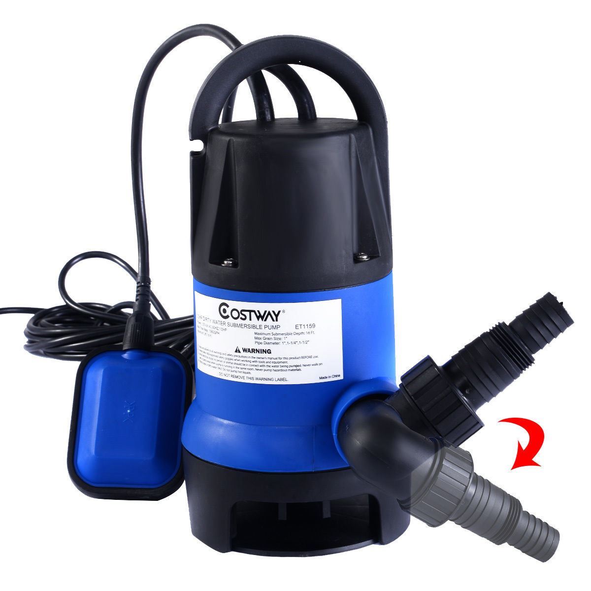 Picture of  CB17192 0.5 HP Swimming Pool Submersible Dirty Clean Flooding Water Pump