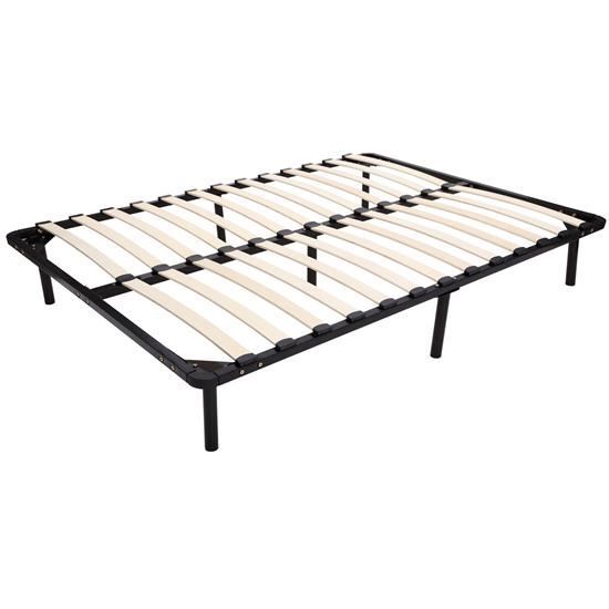 Picture of Online Gym Shop CB15620 Mattress Wood Slat Platform Bed Frame - Queen