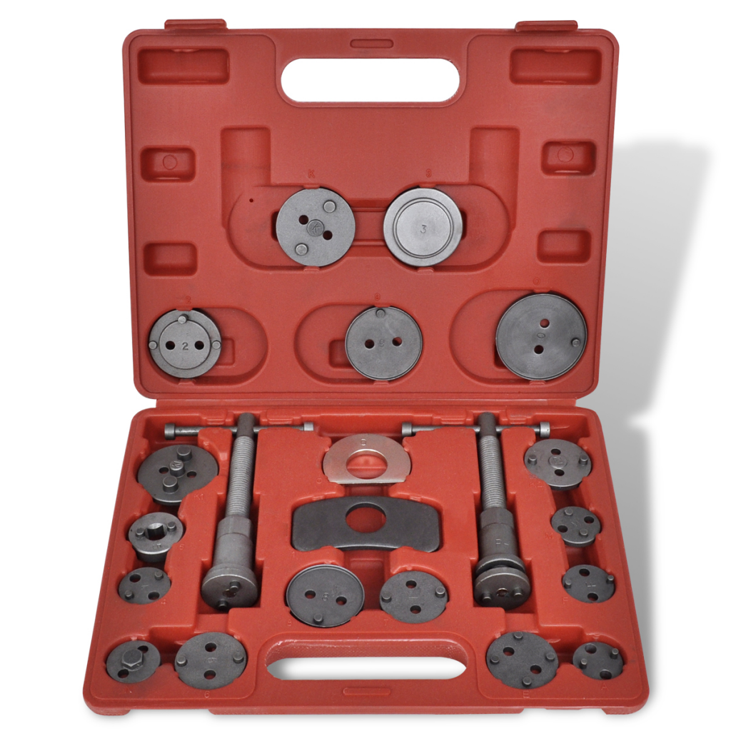 Online Gym Shop CB17758 Brake Caliper Piston Rewind Tool Kit - 22 Piece -  OnlineGymShop.com